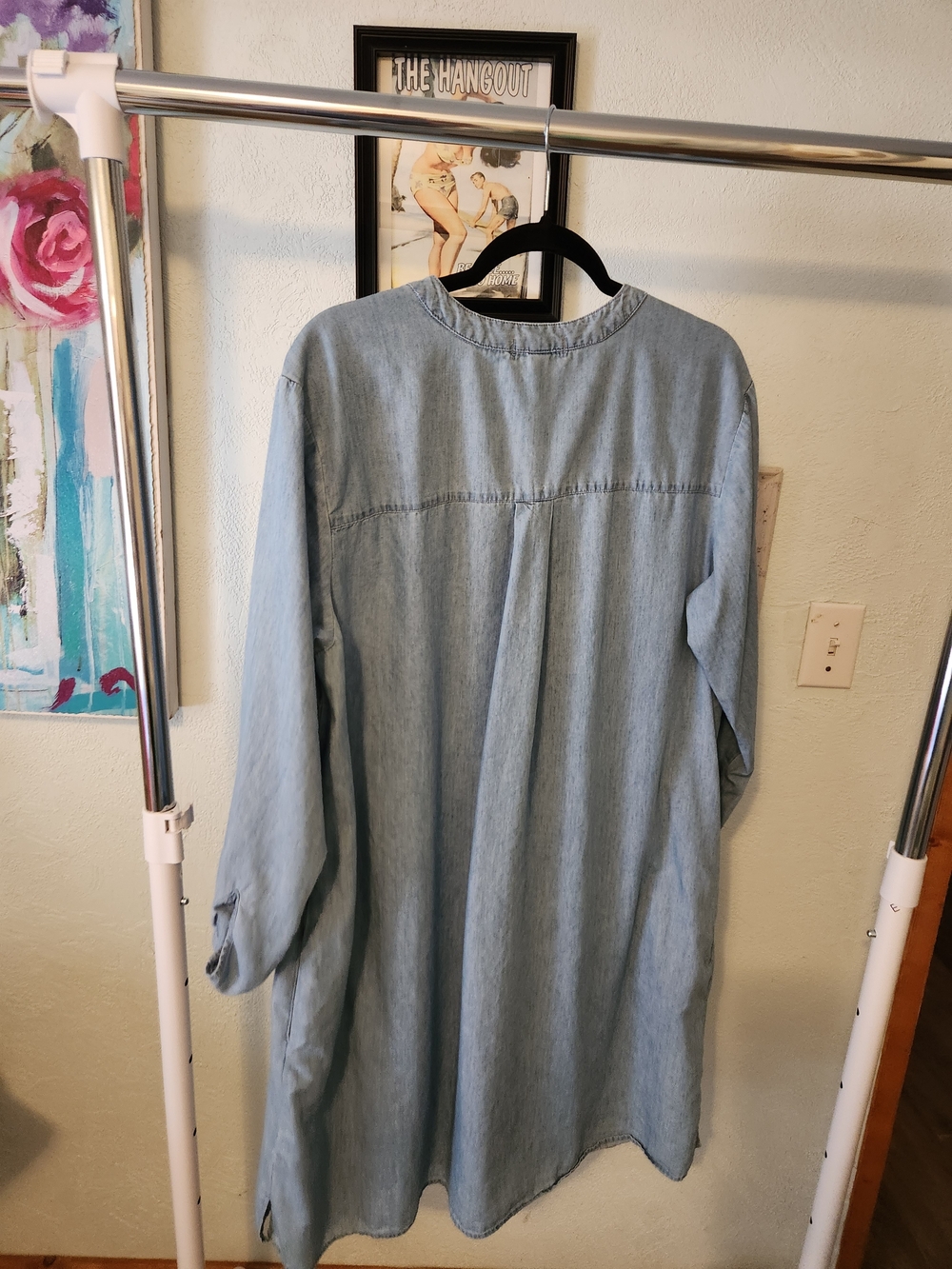 Kim Rogers Light Blue Denim Tunic Dress - Picture 4 of 6
